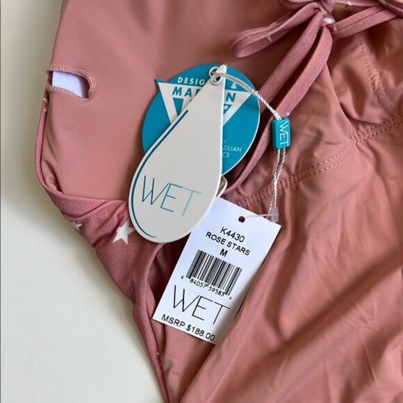 NWT WET Swimwear Aria Monokini in Rose Stars - M - Picture 7 of 8